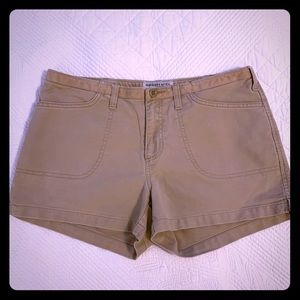 A&E Khaki short shorts. Never worn.